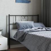 vidaXL Huvudgavel metall svart 90 cm
