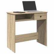 vidaXL Skrivbord sonoma-ek 80x40x75 cm konstruerat trä