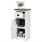 vidaXL Badrumsskåp BODO vit och brun 44x30x90 cm