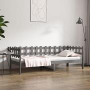 vidaXL Dagbädd grå 90x190 cm massiv furu