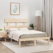 vidaXL Sängram massivt trä 120x190 cm