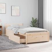 vidaXL Sängram med lådor 75x190 cm