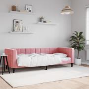 vidaXL Dagbädd rosa 80x200 cm sammet