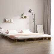 vidaXL Pallsäng honungsbrun 140x190 cm massiv furu