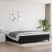 vidaXL Sängram utan madrass svart 200x200 cm tyg