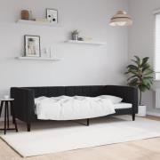 vidaXL Dagbädd svart 90x200 cm sammet