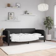 vidaXL Dagbädd svart 80x200 cm tyg