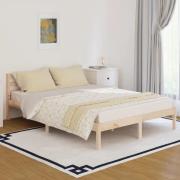 vidaXL Sängram massiv furu 140x200 cm