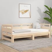 vidaXL Bäddsoffa massiv furu 2x(90x190) cm