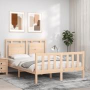 vidaXL Sängram utan madrass 120x200 cm massiv furu