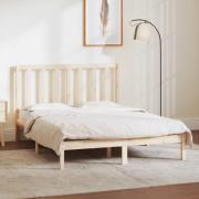 vidaXL Sängram utan madrass 135x190 cm massiv furu