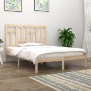 vidaXL Sängram utan madrass 200x200 cm massiv furu