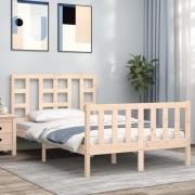 vidaXL Sängram utan madrass 120x200 cm massiv furu