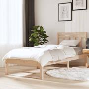 vidaXL Sängram massiv furu 100x200 cm