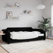 vidaXL Dagbädd svart 80x200 cm tyg