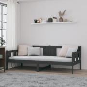 vidaXL Dagbädd grå 80x200 cm massiv furu