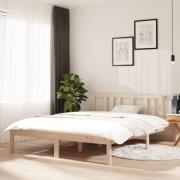 vidaXL Sängram massivt trä 140x190 cm