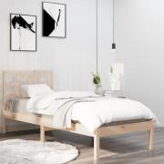 vidaXL Sängram massivt trä 90x200 cm