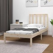 vidaXL Sängram massiv furu 100x200 cm enkelsäng