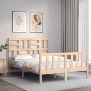 vidaXL Sängram utan madrass 120x200 cm massiv furu