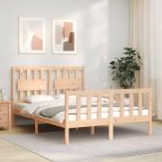 vidaXL Sängram utan madrass 120x200 cm massiv furu