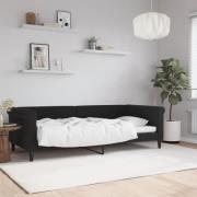 vidaXL Dagbädd svart 90x200 cm sammet
