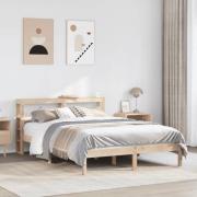 vidaXL Sängram utan madrass 120x190 cm massiv furu