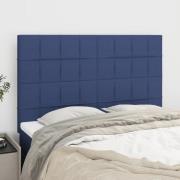 vidaXL Huvudgavlar 4 st blå 72x5x78/88 cm tyg