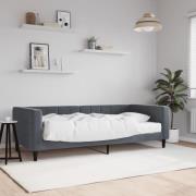 vidaXL Dagbädd med madrass mörkgrå 90x200 cm sammet