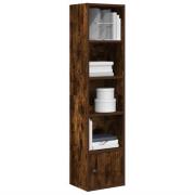 vidaXL Bokhylla rökfärgad ek 31x24x127 cm konstruerat trä