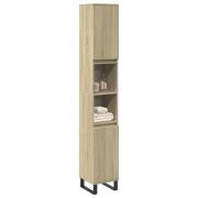 vidaXL Badrumsskåp sonoma-ek 30x30x190cm konstruerat trä