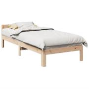 vidaXL Sängram utan madrass 80x200 cm massiv furu