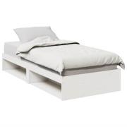 vidaXL Dagbädd utan madrass vit 100x200 cm massiv furu