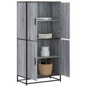 vidaXL Högskåp grå sonoma 68x35x139 cm konstruerat trä