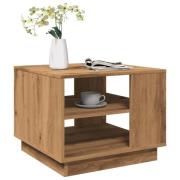 vidaXL Soffbord artisan ek 55x55x42 cm konstruerat trä