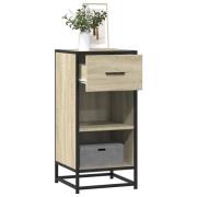 vidaXL Skåp sonoma-ek 35,5x35x76 cm konstruerat trä och metall
