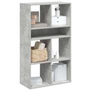 vidaXL Bokhylla betonggrå 66x31x112 cm konstruerat trä
