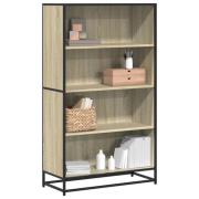 vidaXL Bokhylla sonoma-ek 80,5x35x139 cm konstruerat trä