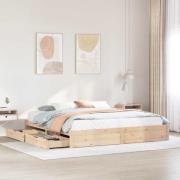 vidaXL Sängram utan madrass 180x200 cm massiv furu