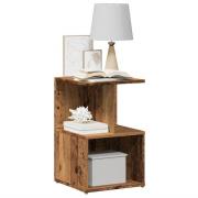 vidaXL Sängbord gammalt trä 35x35x55 cm konstruerat trä