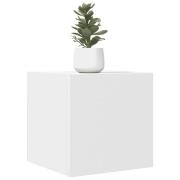 vidaXL Väggmonterad tv-bänk vit 30,5x30x30 cm