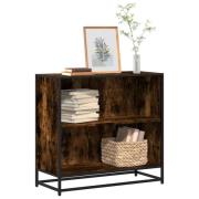 vidaXL Bokhylla rökfärgad ek 80,5x35x76 cm konstruerat trä