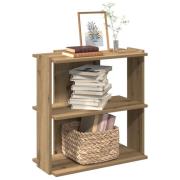 vidaXL Bokhylla 3 hyllplan ek 60x30x60 cm konstruerat trä