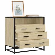 vidaXL Byrå sonoma-ek 70x41x70 cm konstruerat trä