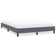 vidaXL Sängram utan madrass mörkgrå 140x210 cm sammet