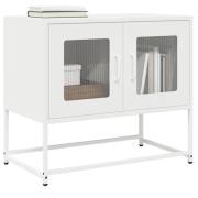 vidaXL TV-bänk vit 68x39x60,5 cm kallvalsat stål