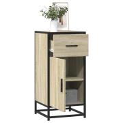 vidaXL Skåp sonoma-ek 35,5x35x76 cm konstruerat trä och metall