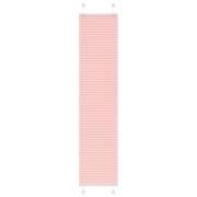 vidaXL Plisserad persienn rosa 40x200cm tyg bredd 39,4cm polyester