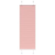 vidaXL Plisserad persienn rosa 45x100cm tyg bredd 44,4cm polyester