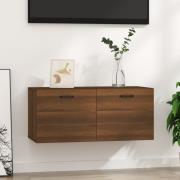 vidaXL TV-bänk brun ek 80x35x36,5 cm konstruerat trä